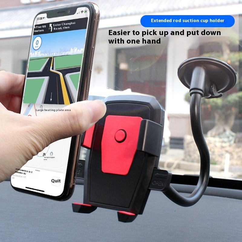 Universal Car Phone Holder with Suction Cup - Auto Dashboard Windshield Mount